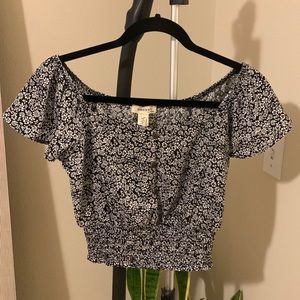 Floral crop top